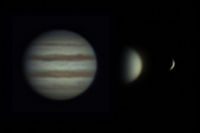 Groessenvergleich Jupiter Venus und Merkur - Juergen Biedermann